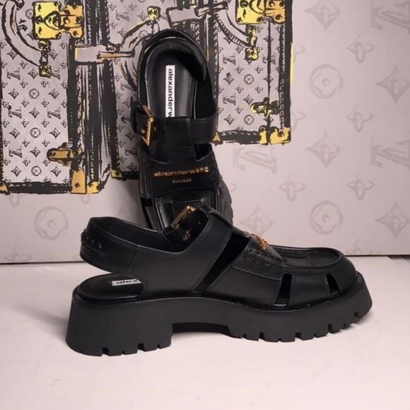 New Authentic Alexander Wang Carter Cage Sandals – Sleek Black Design - Picture 10 of 11